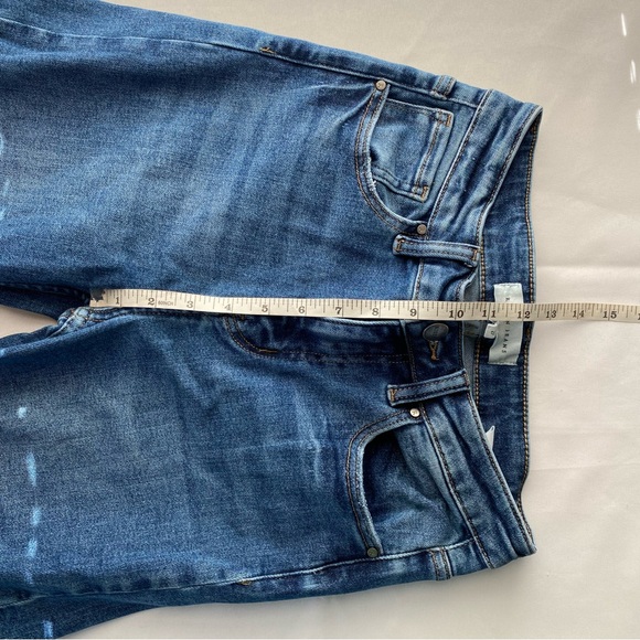 Risen Jeans Dark Stone Wash High-Rise Wide Leg Cargo Jeans Size 27 Y2K Revival - Picture 14 of 16